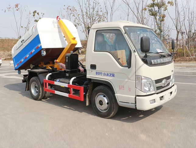 福田小卡之星3國(guó)六車廂可卸式垃圾車